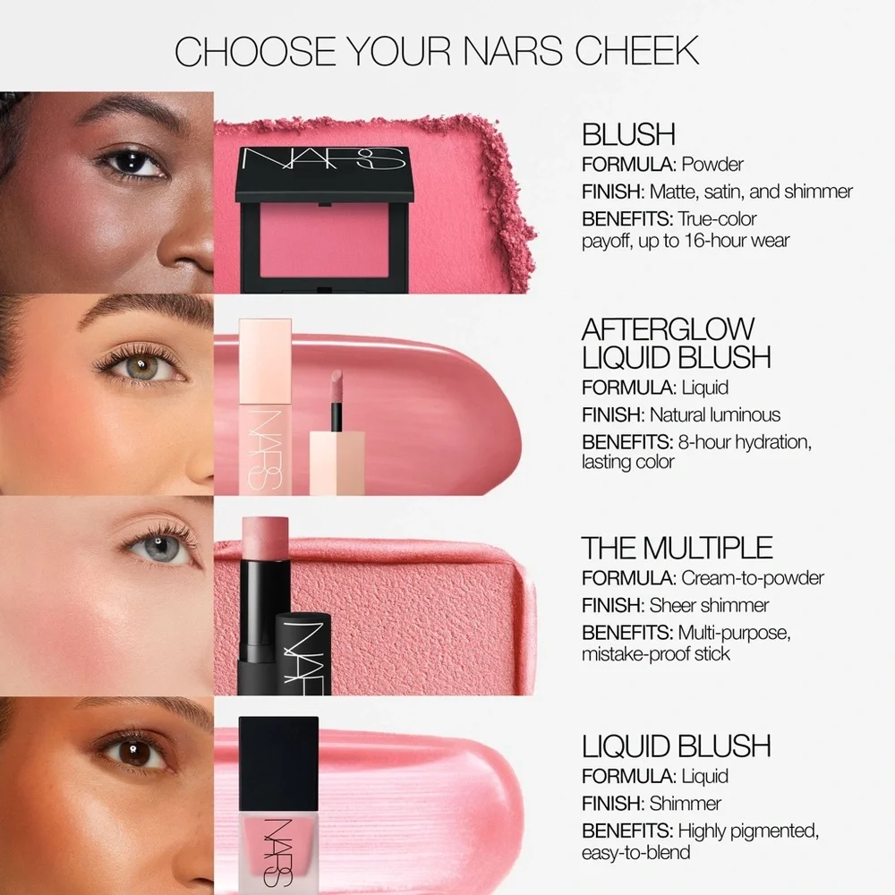 NARS Afterglow Liquid Blush Insatiable Deep Plum 7ml NEW